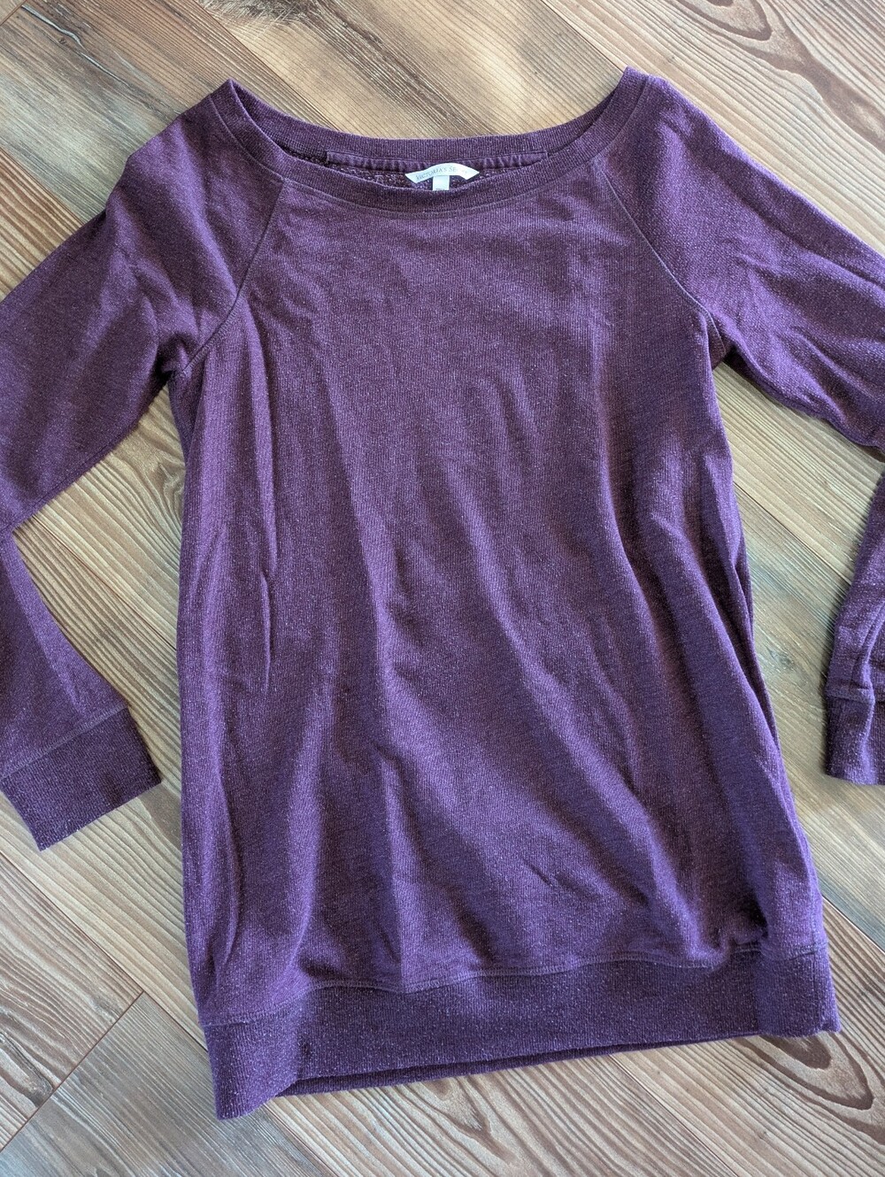 Victoria's Secret VS Purple Long Sleeve‎ Tunic Pullover Sweatshirt Medium